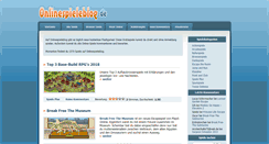 Desktop Screenshot of onlinespieleblog.de