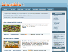 Tablet Screenshot of onlinespieleblog.de